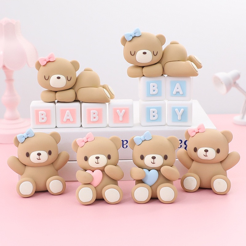 FAUX TEDDY BEAR TOPPER