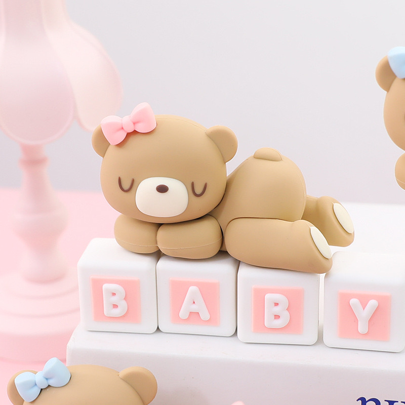FAUX TEDDY BEAR TOPPER