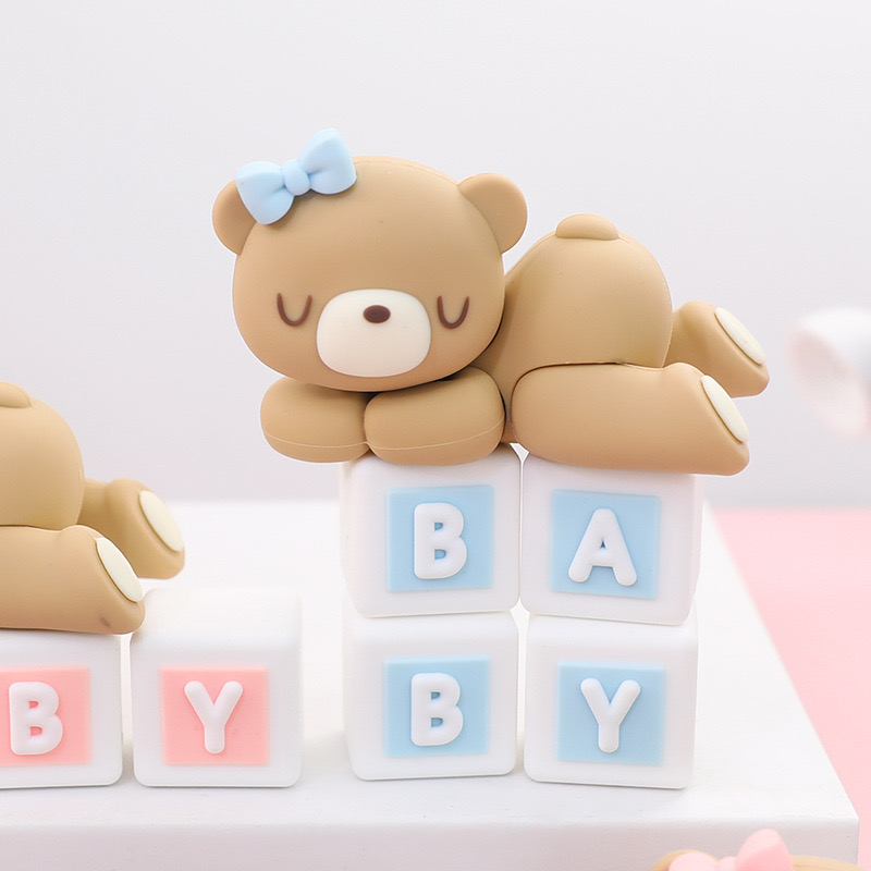 FAUX TEDDY BEAR TOPPER