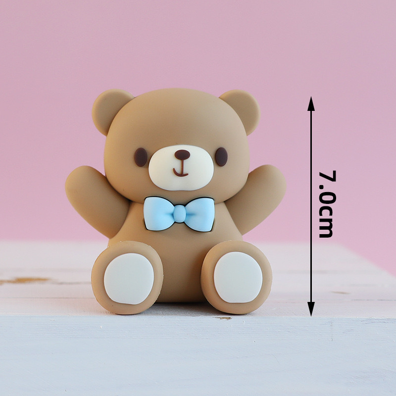 FAUX TEDDY BEAR TOPPER