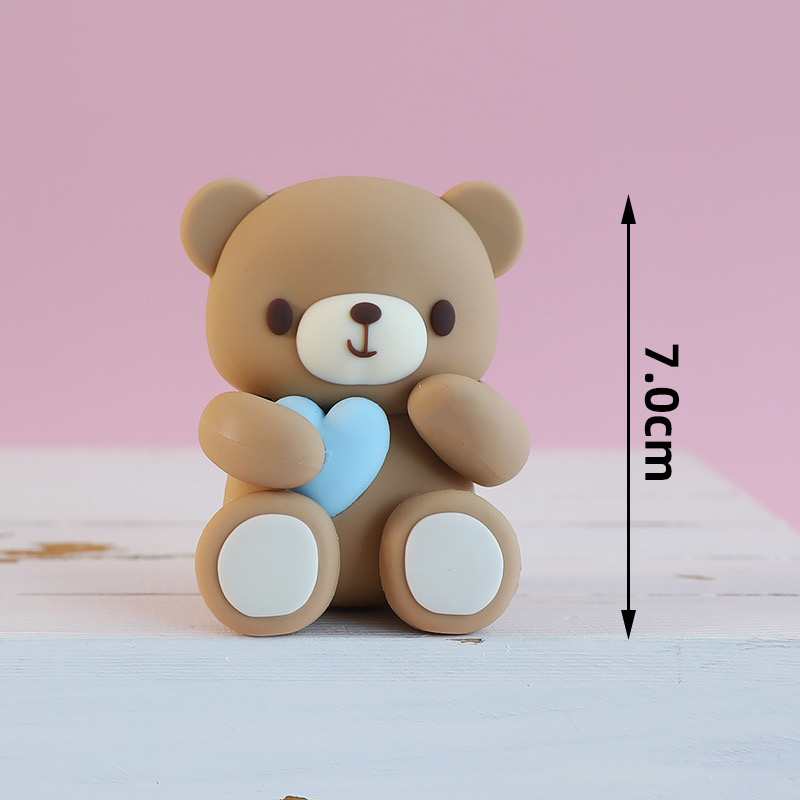 FAUX TEDDY BEAR TOPPER