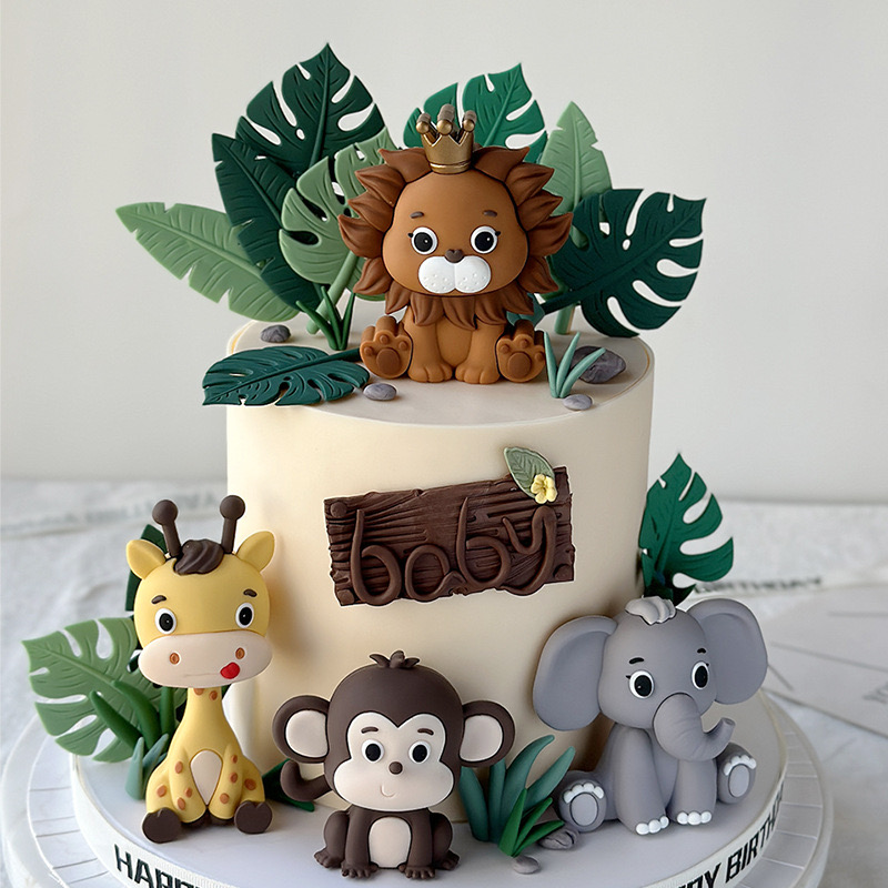FAUX ANIMAL FIGURINE CAKE TOPPER