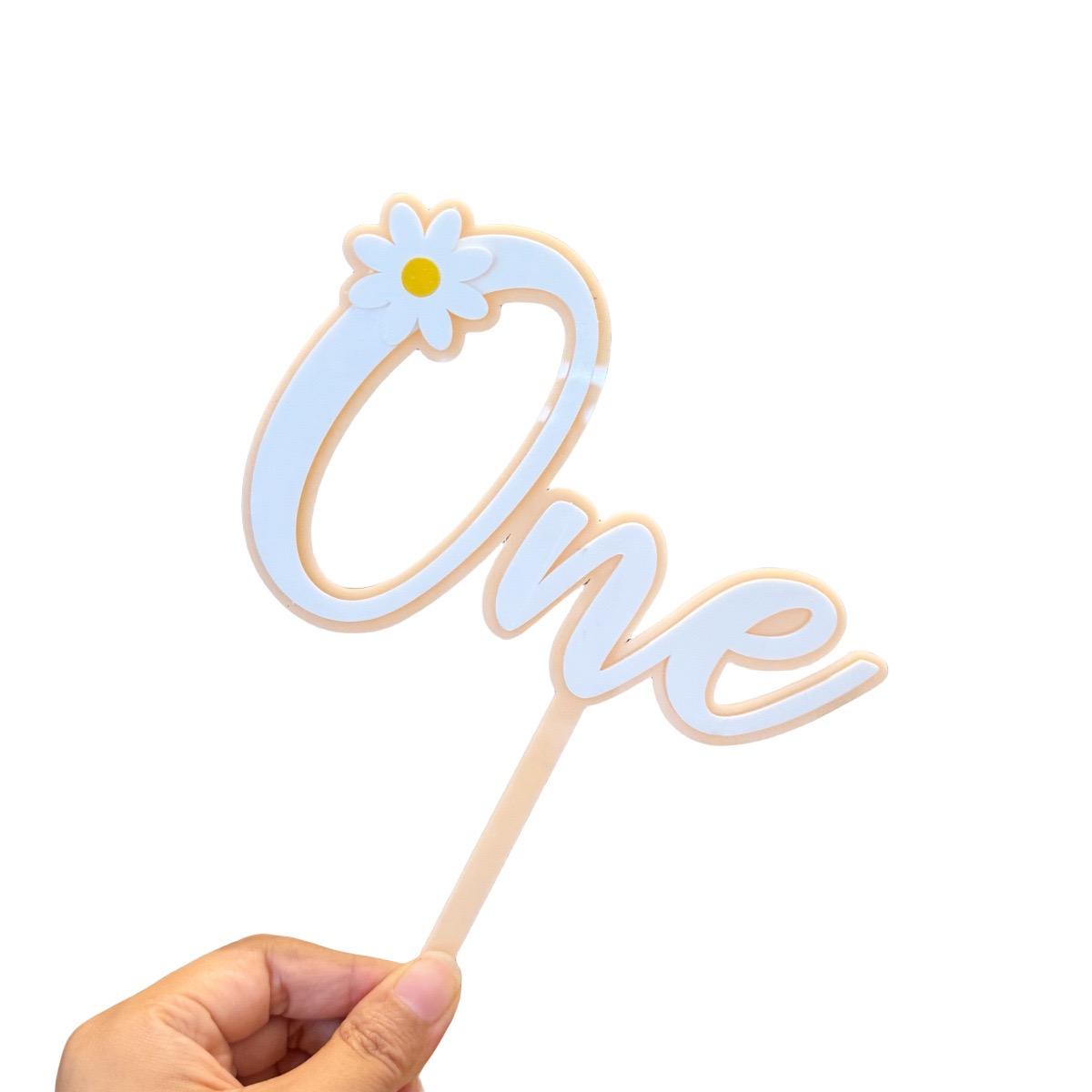 DOUBLE LAYER ACRYLIC ONE TOPPER