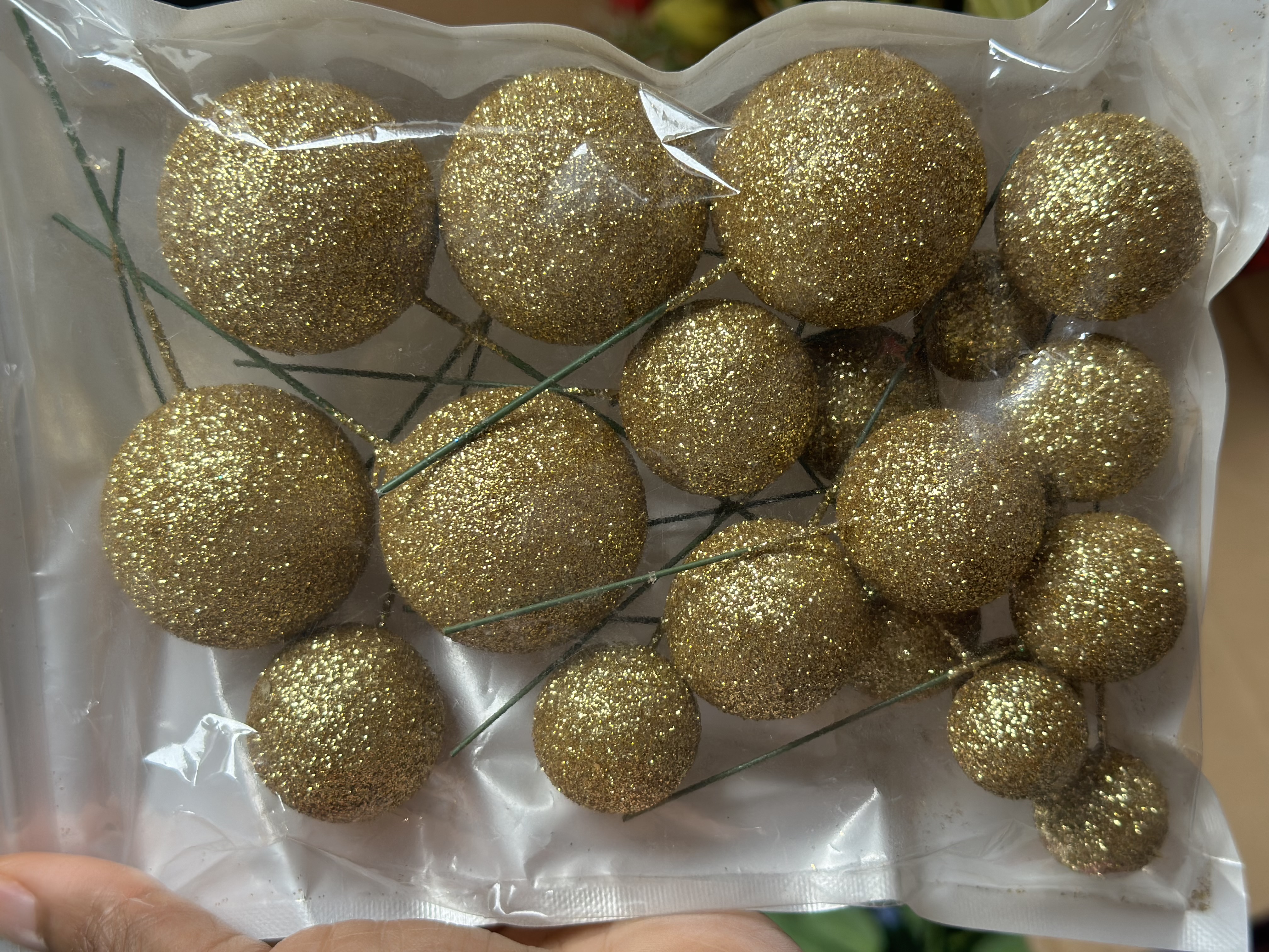 CHRISTMAS FAUX BALLS