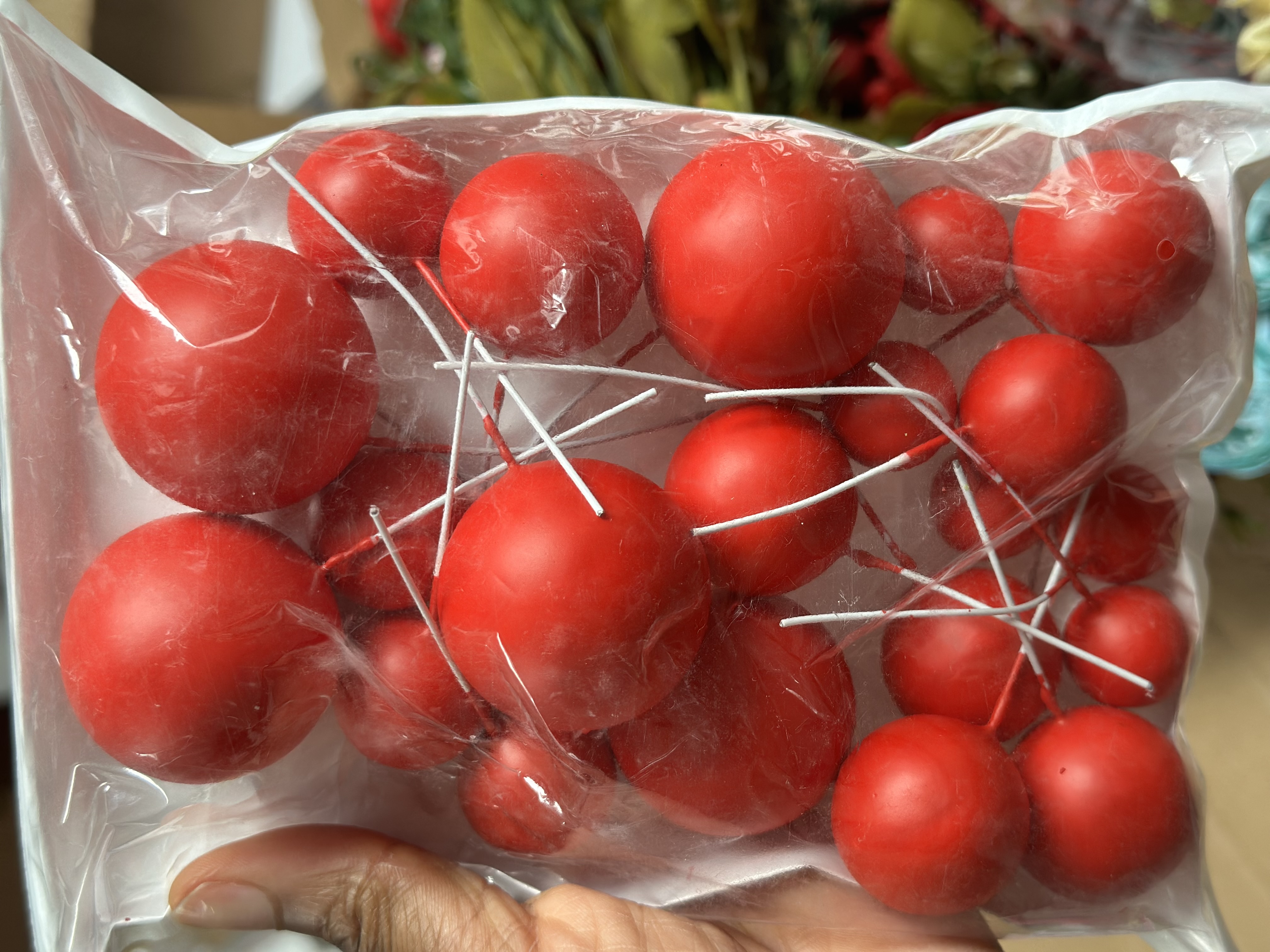 CHRISTMAS FAUX BALLS