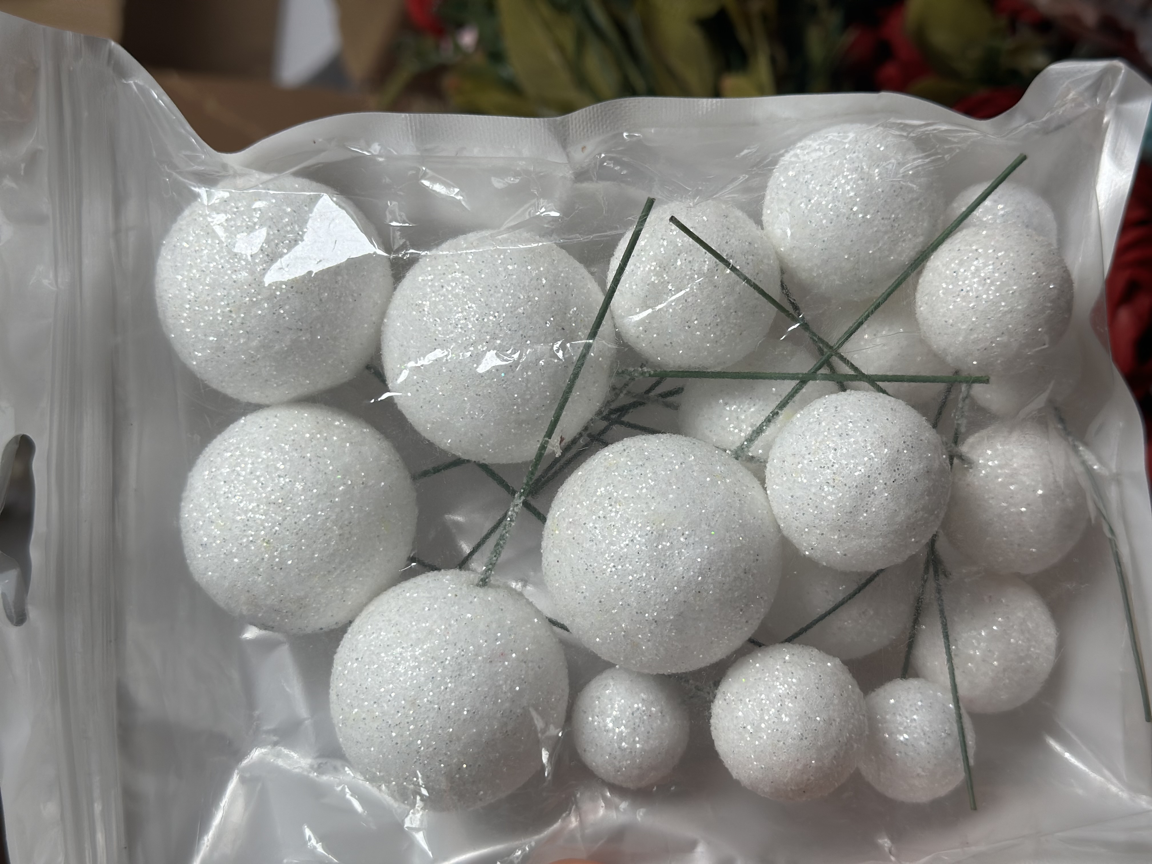 CHRISTMAS FAUX BALLS