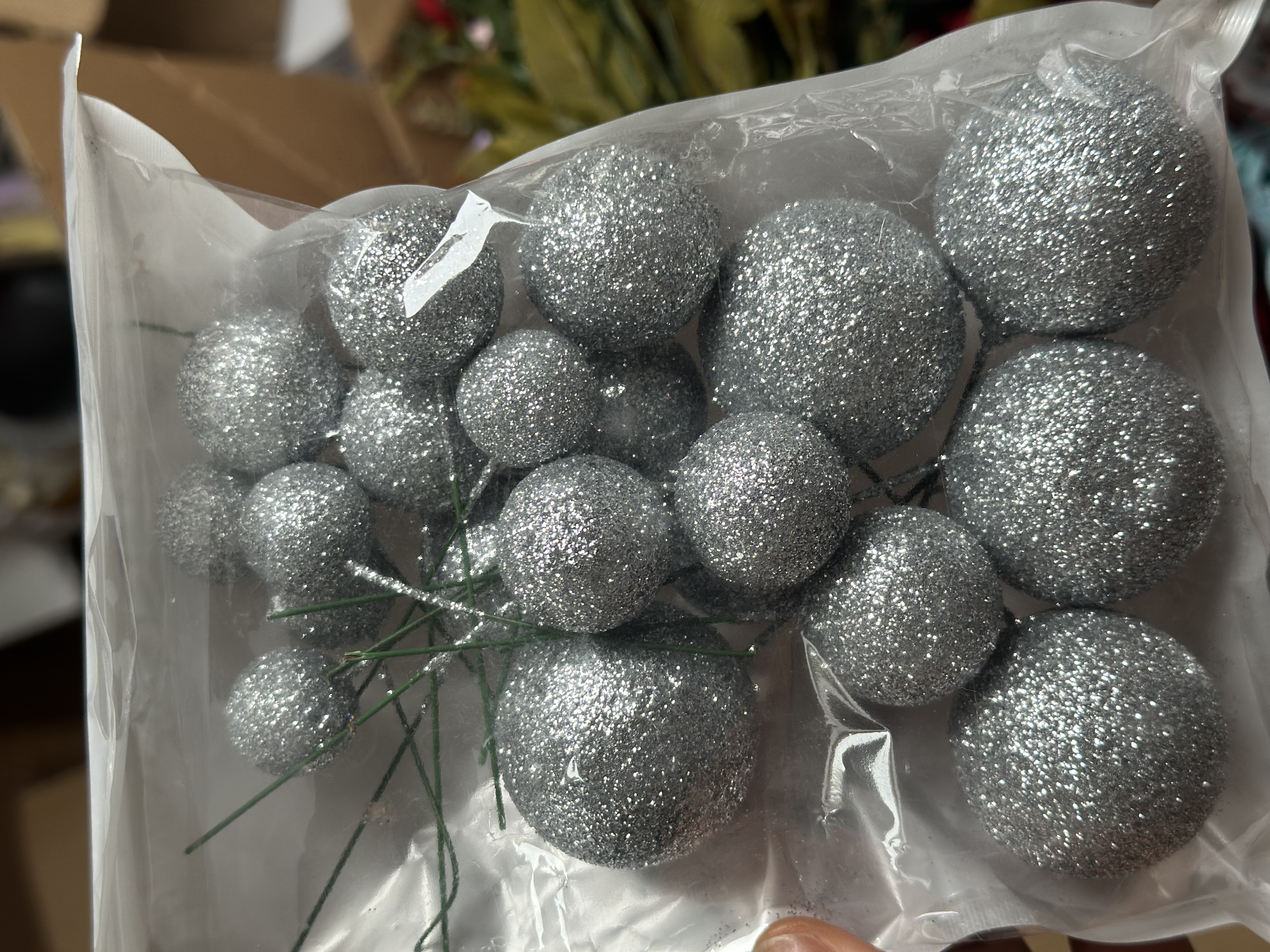 CHRISTMAS FAUX BALLS