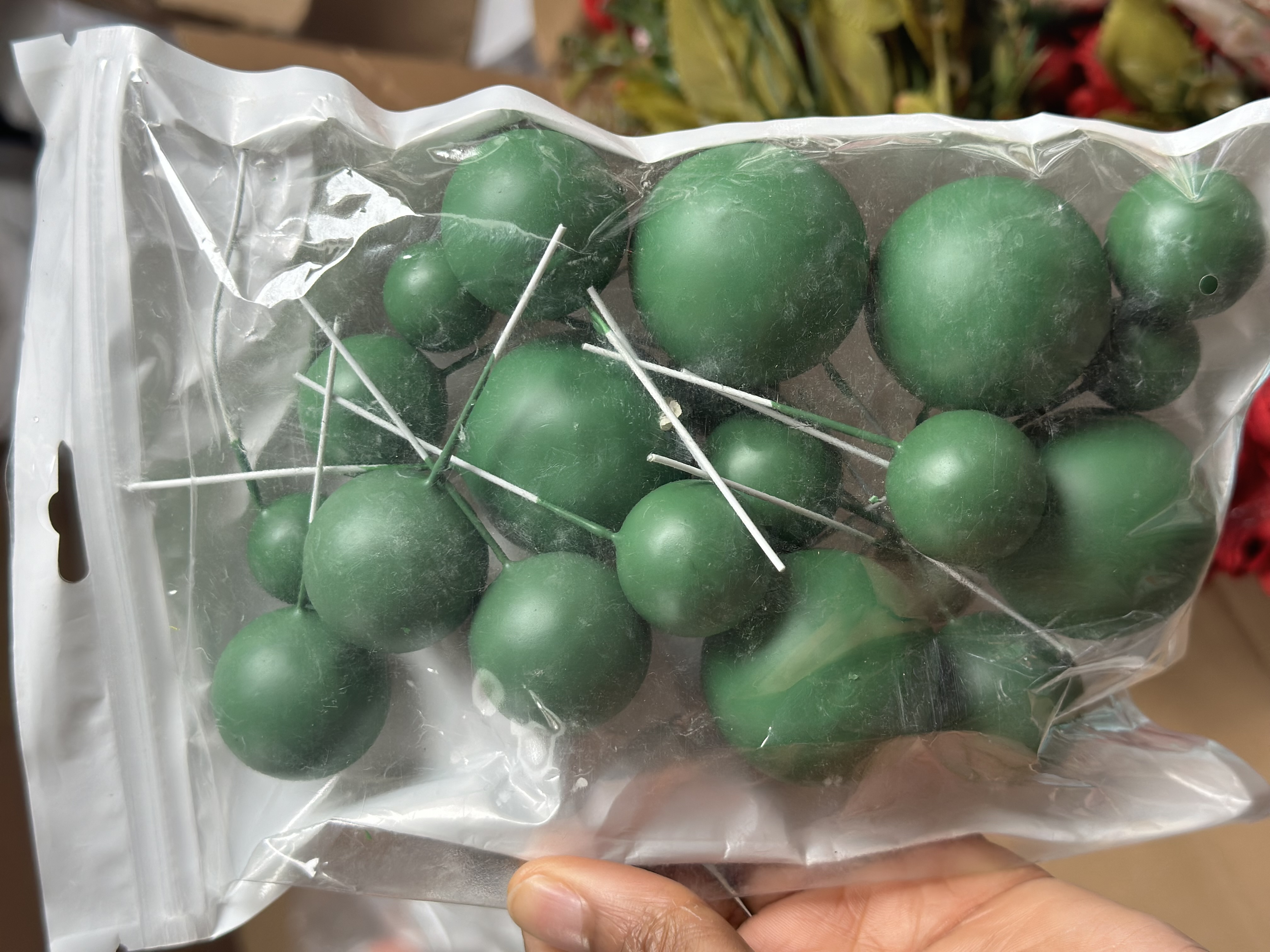 CHRISTMAS FAUX BALLS