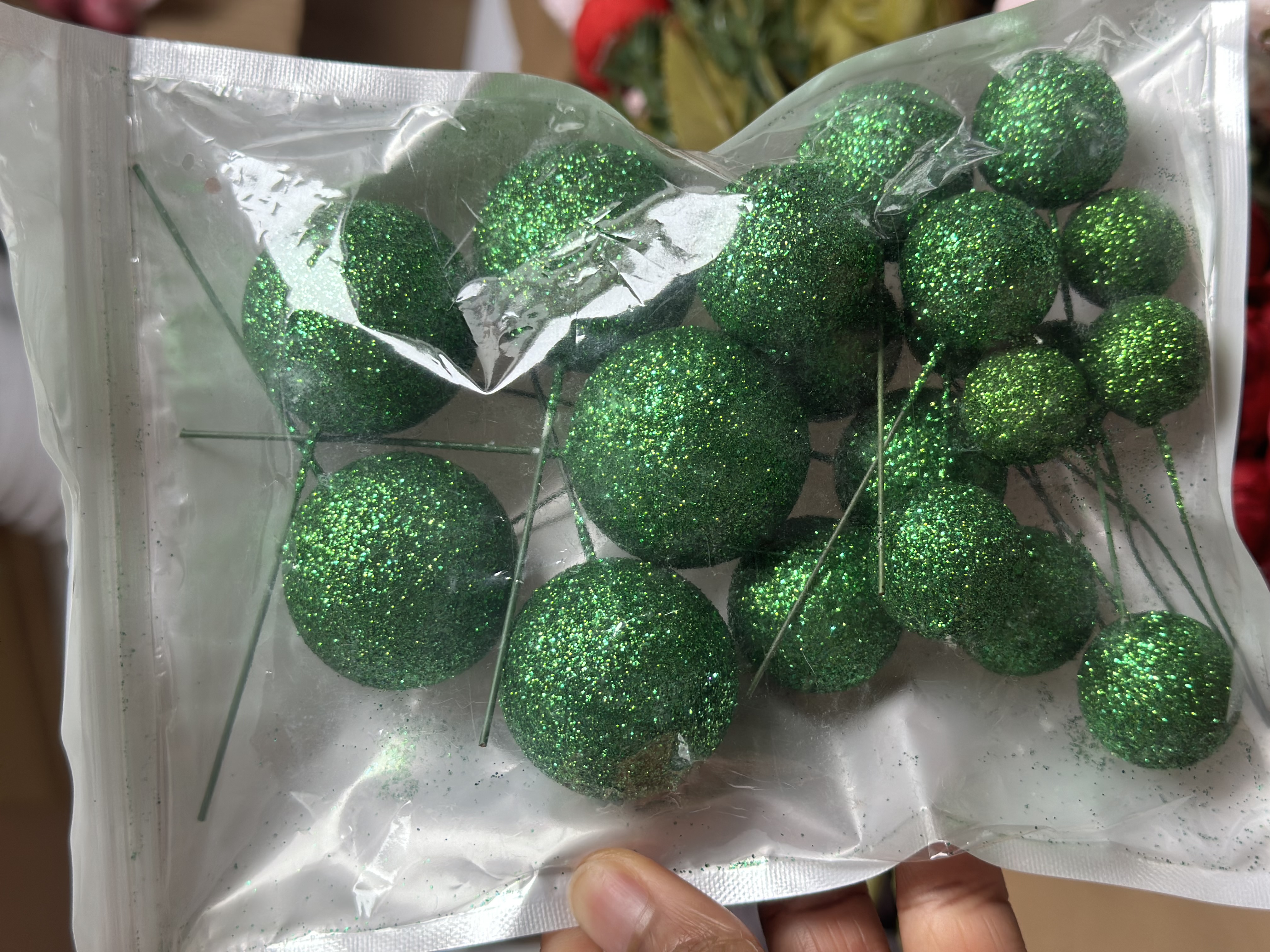 CHRISTMAS FAUX BALLS