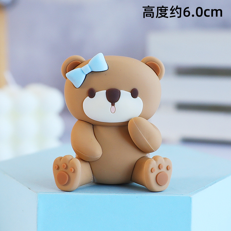 FAUX TEDDY BEAR TOPPER