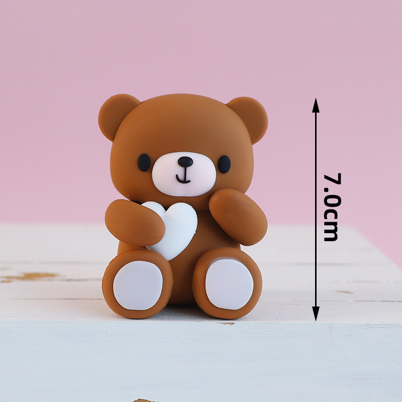 FAUX TEDDY BEAR TOPPER