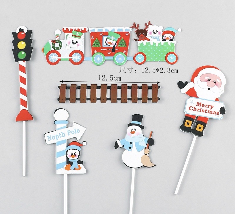 CHRISTMAS CUPCAKE TOPPER SET