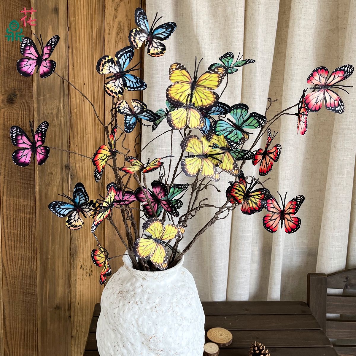 7 head butterfly
