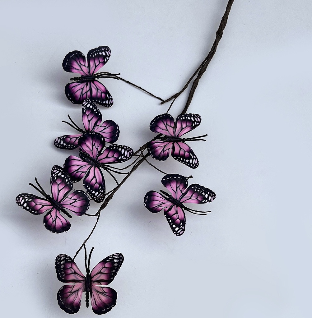 7 head butterfly