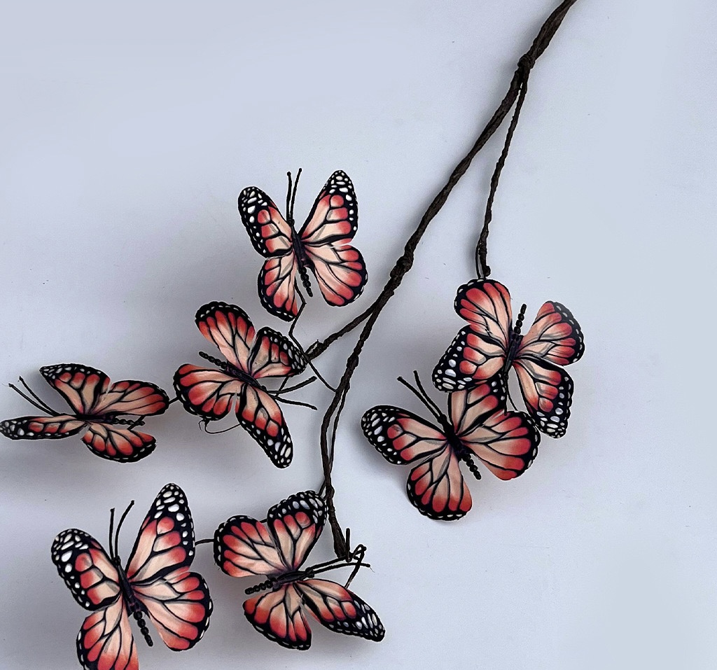 7 head butterfly