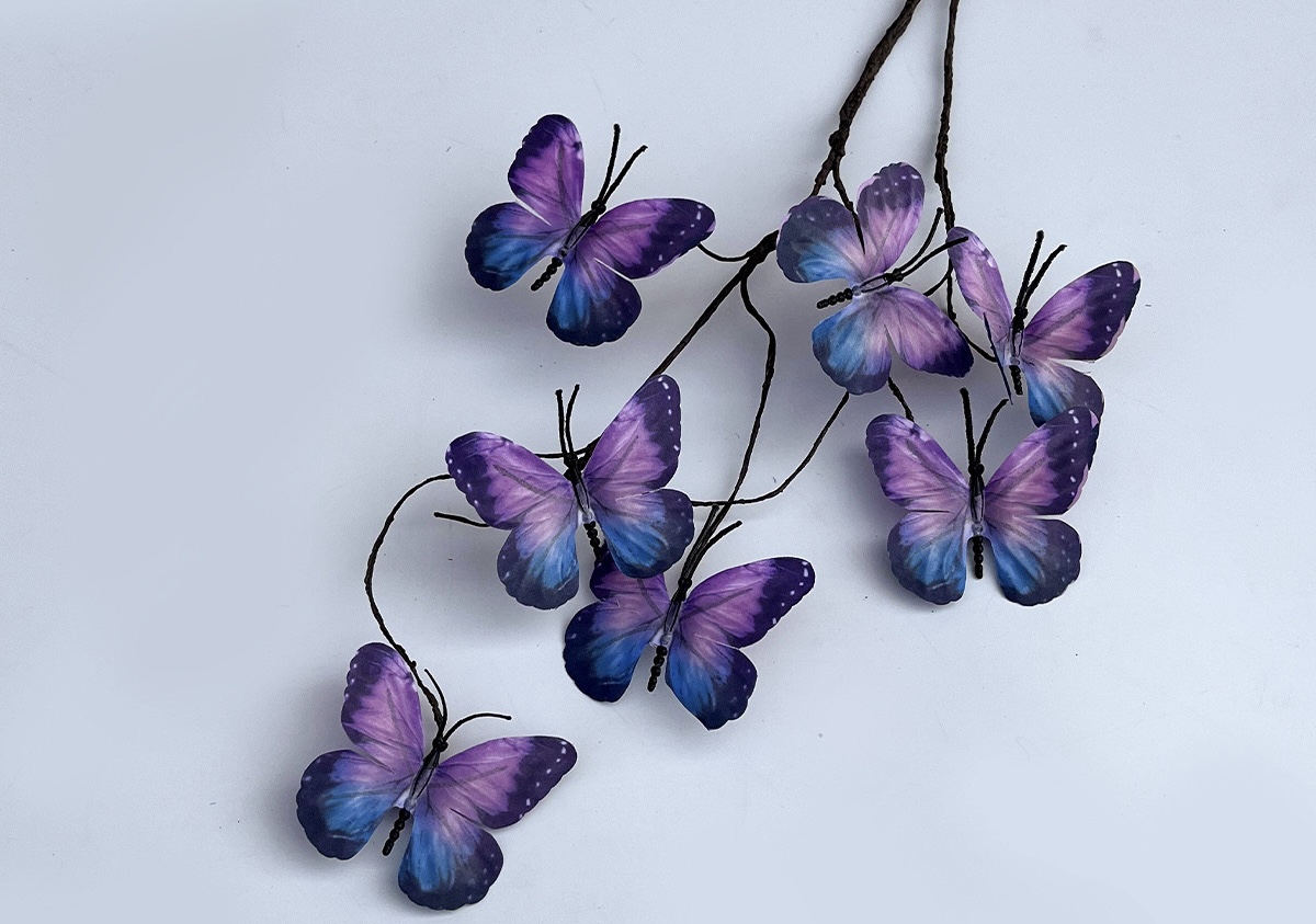 7 head butterfly