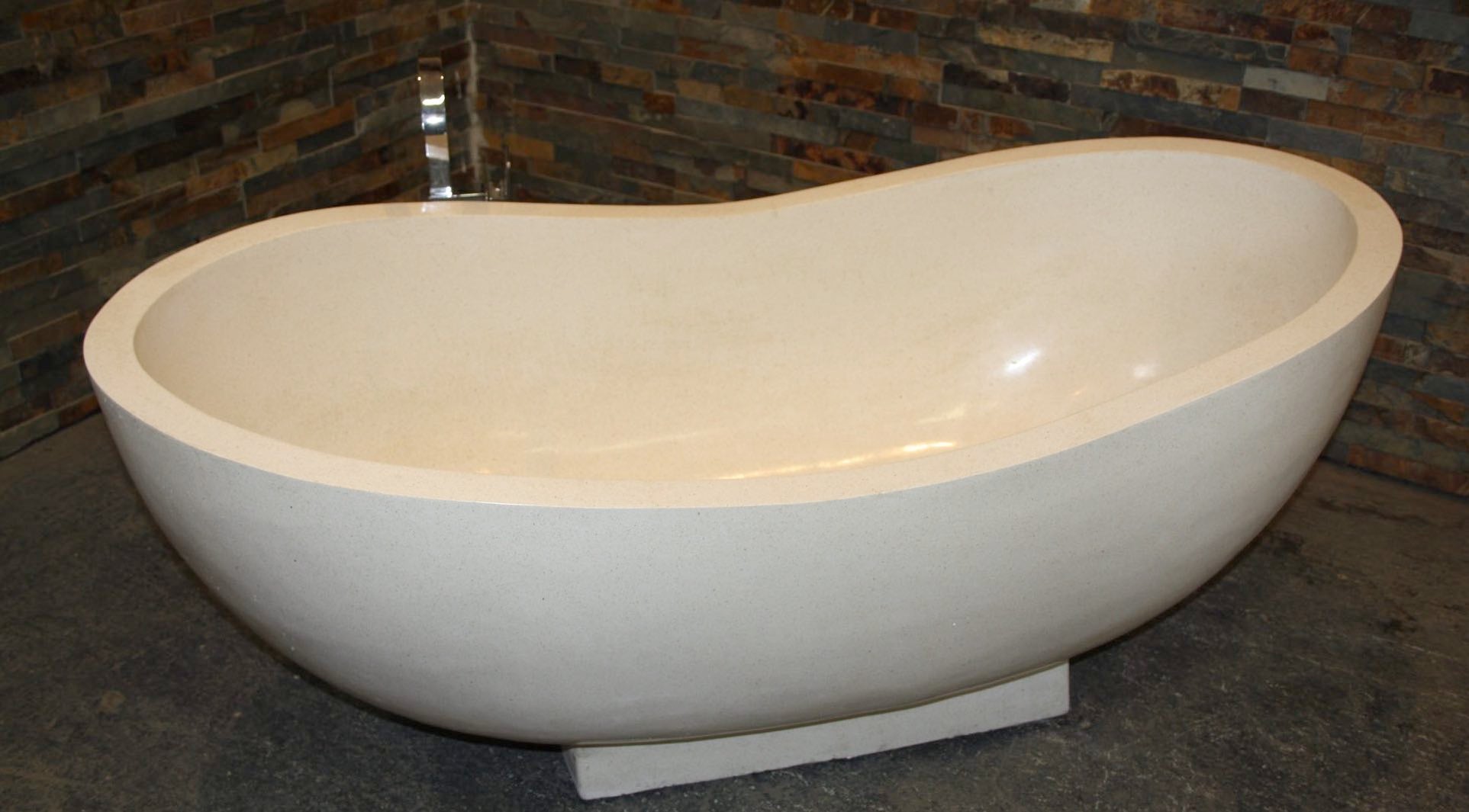 Handcrafted Terrazzo Stone Freestanding Bathtub - Spa Quality