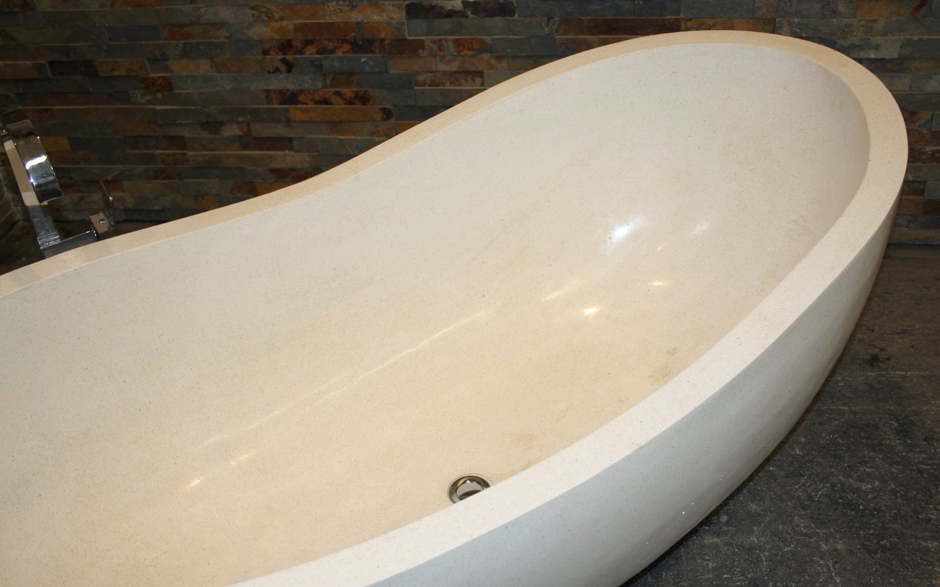 Handcrafted Terrazzo Stone Freestanding Bathtub - Spa Quality