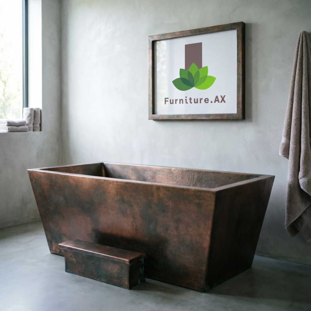 Handcrafted Copper Freestanding Bathtub - Spa Quality