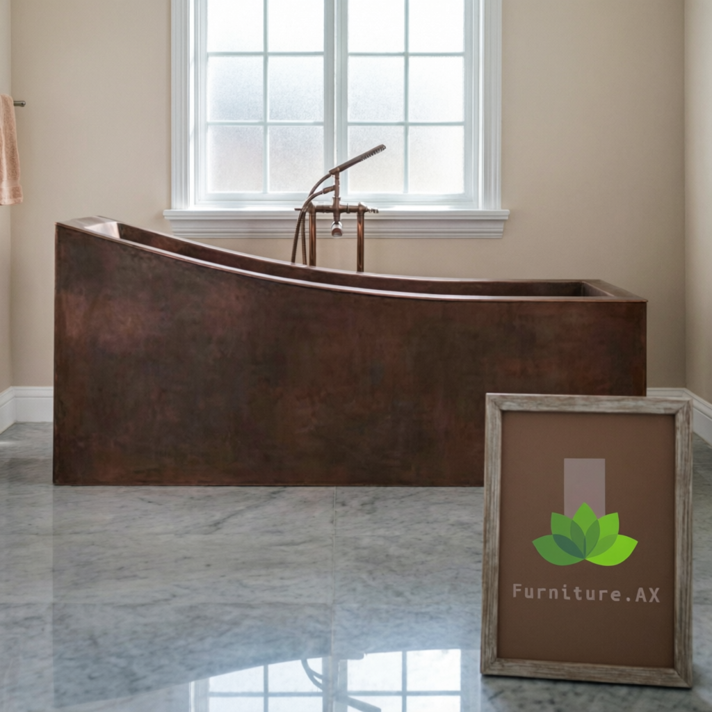 Handcrafted Copper Freestanding Bathtub - Spa Quality