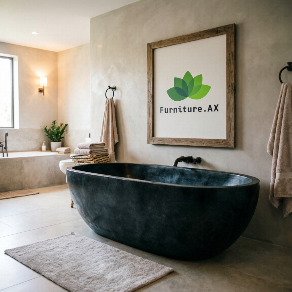 Handcrafted Terrazzo Stone Freestanding Bathtub - Spa Quality