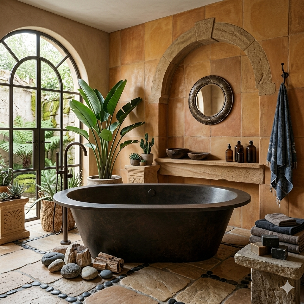 Handcrafted Copper Freestanding Bathtub - Spa Quality