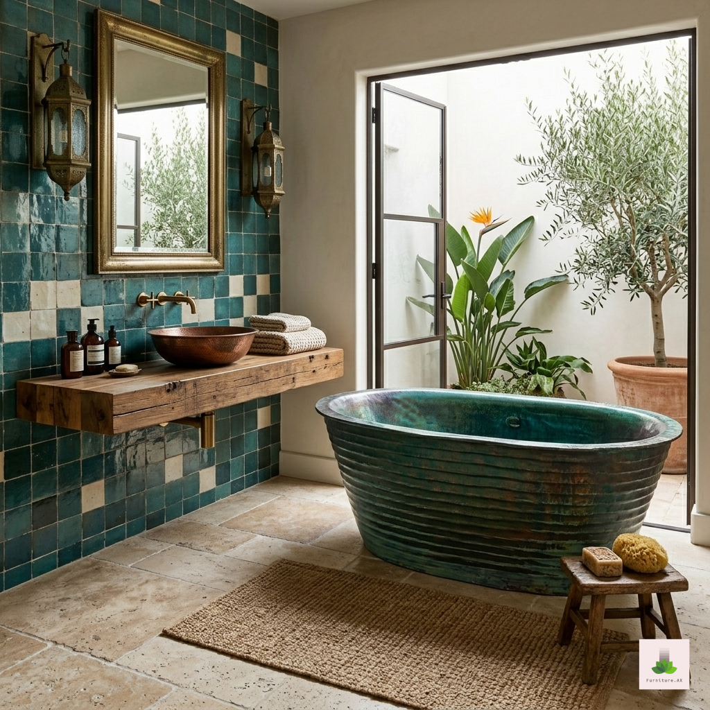 Handcrafted Copper Freestanding Bathtub - Spa Quality
