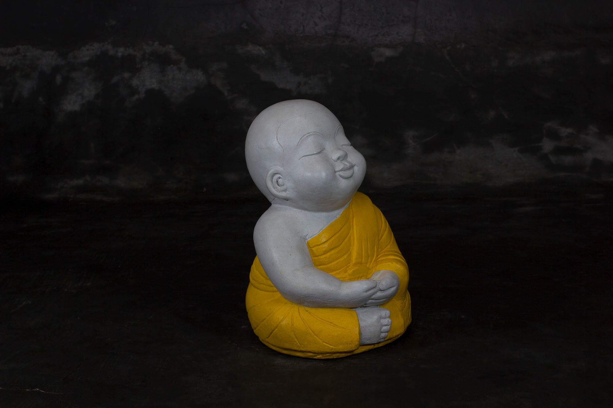 Peaceful Sitting Shaolin Buddha Monk
