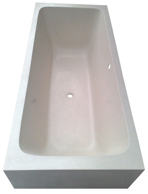 Handcrafted Terrazzo Stone Freestanding Bathtub - Spa Quality (Rectangular)