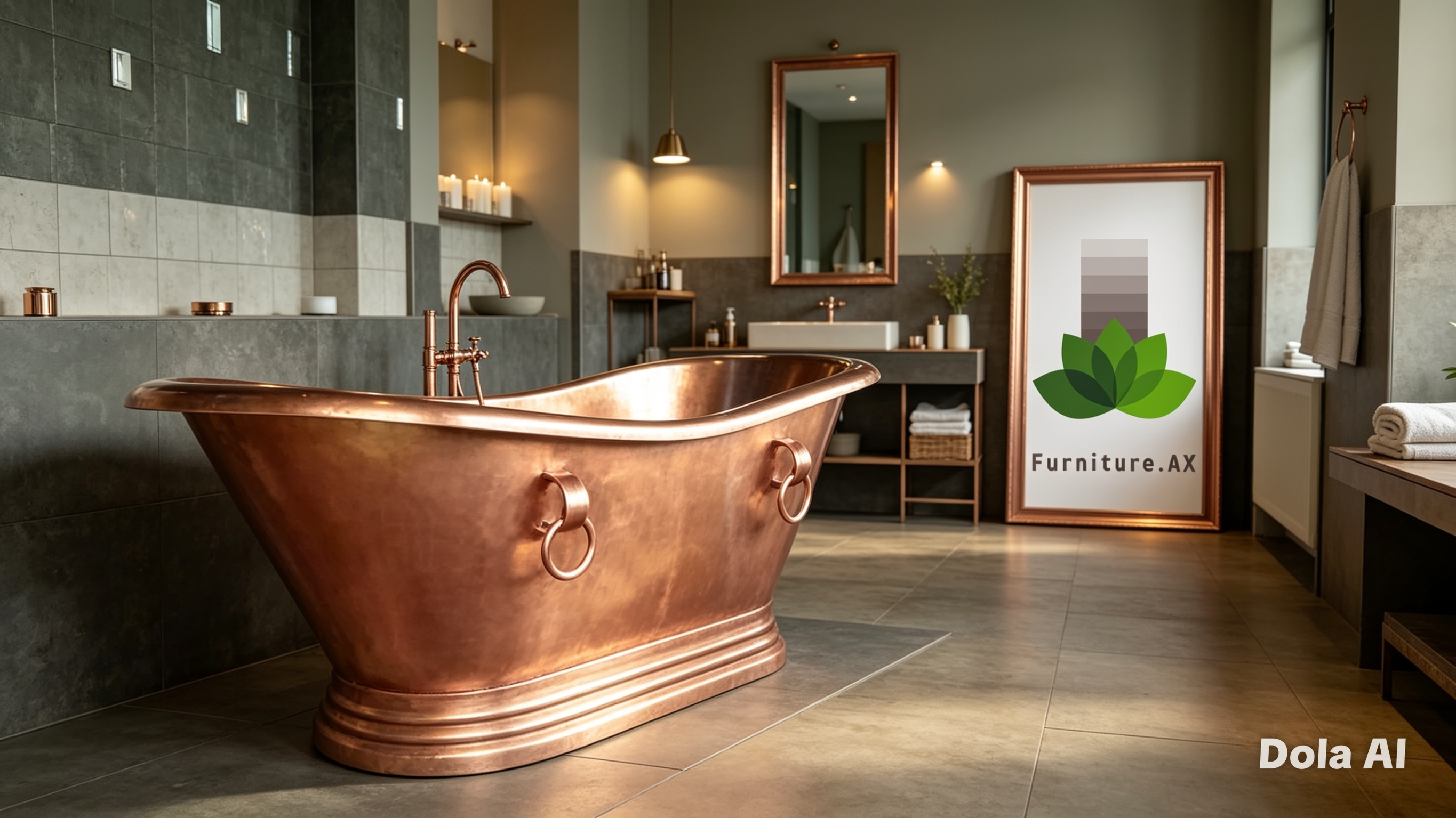 Handcrafted Copper Freestanding Bathtub - Spa Quality