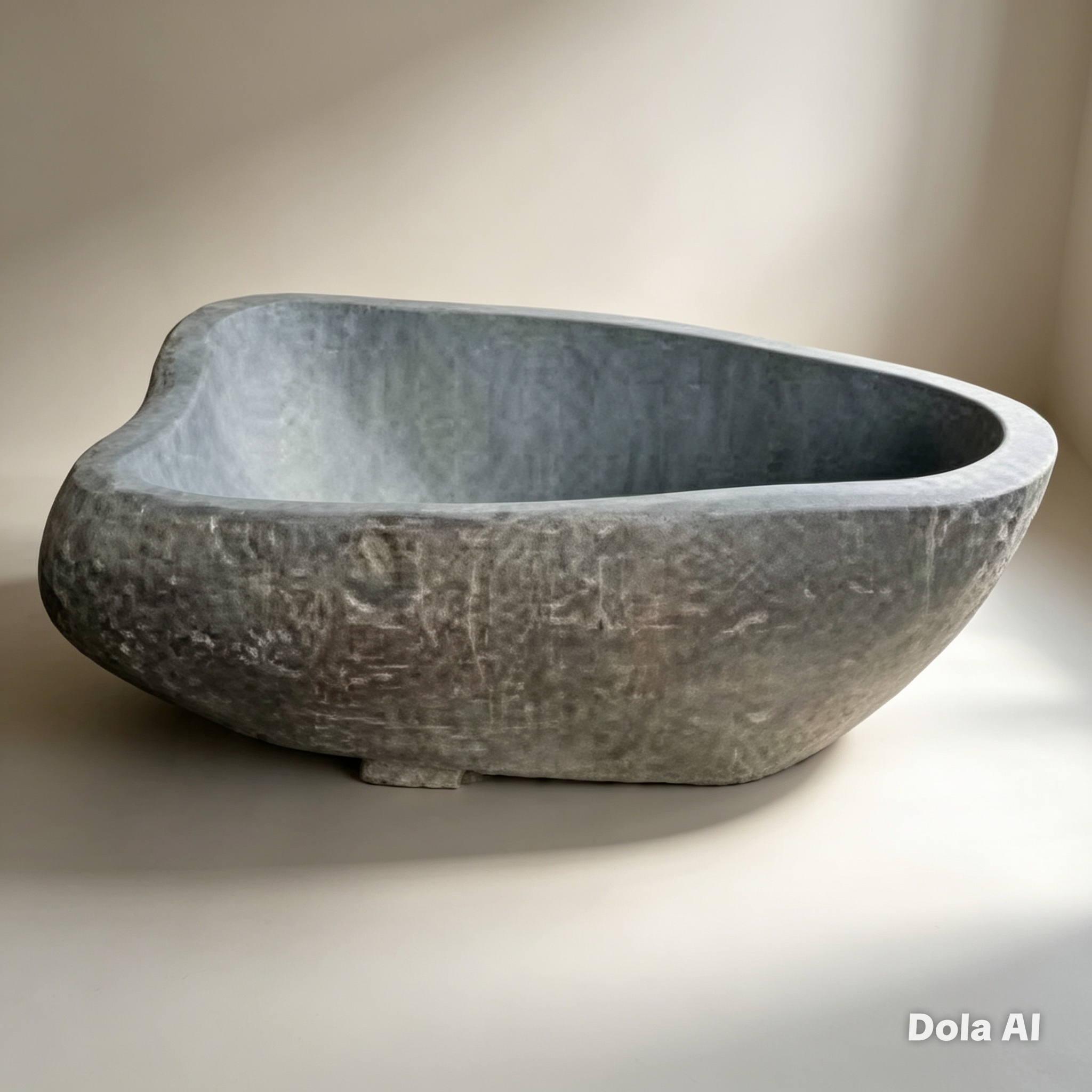 Handcrafted Natural Stone Freestanding Bathtub - Spa Quality