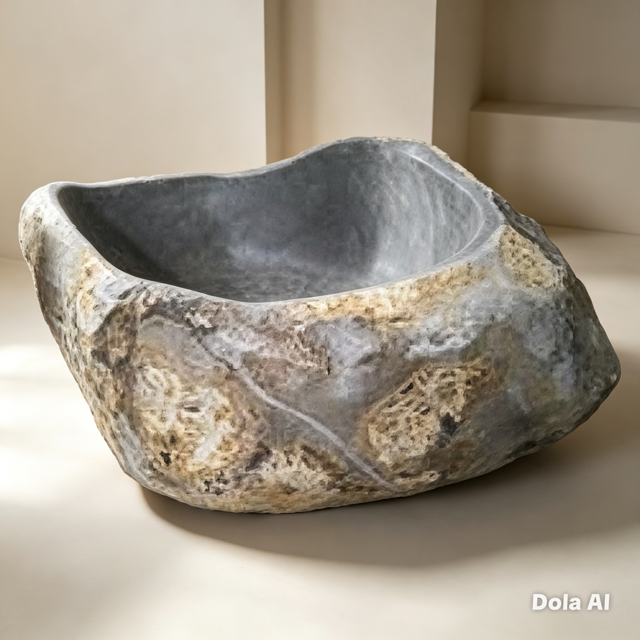 Handcrafted Natural Stone Freestanding Bathtub - Spa Quality