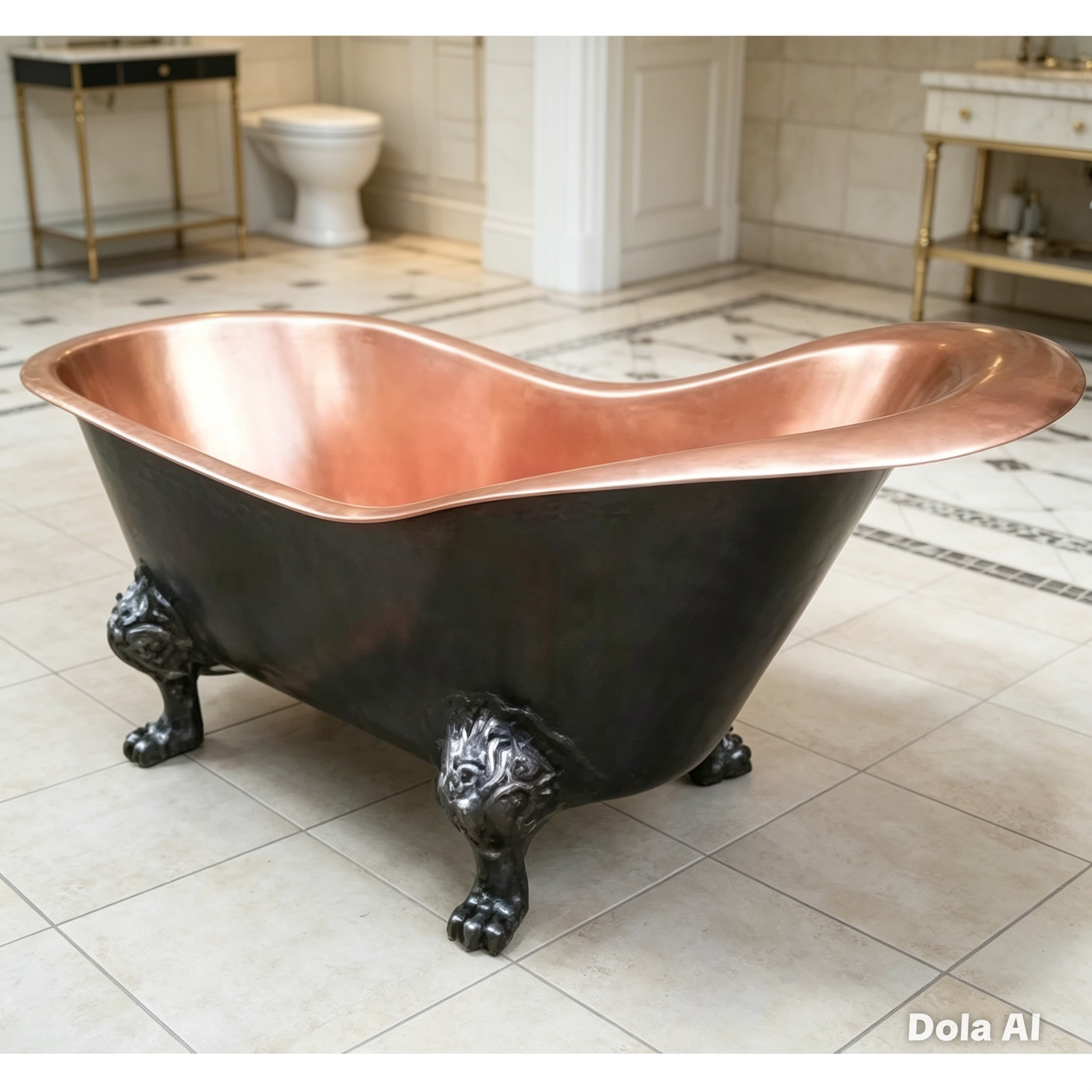 Handcrafted Copper Freestanding Bathtub - Spa Quality