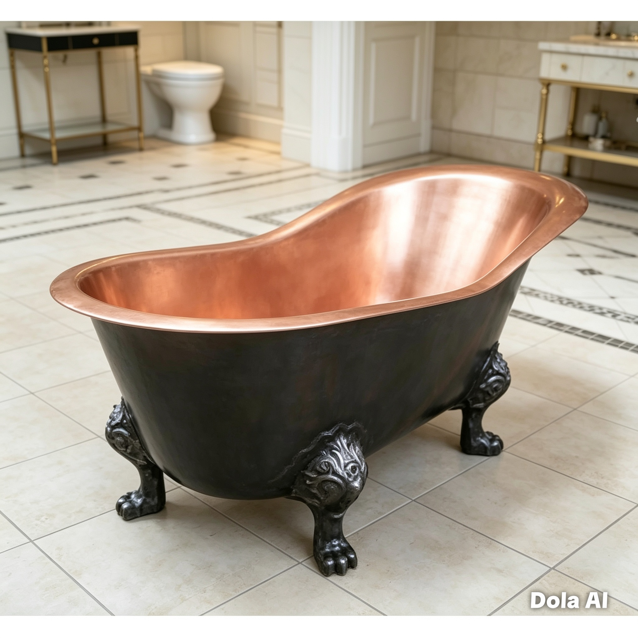 Handcrafted Copper Freestanding Bathtub - Spa Quality