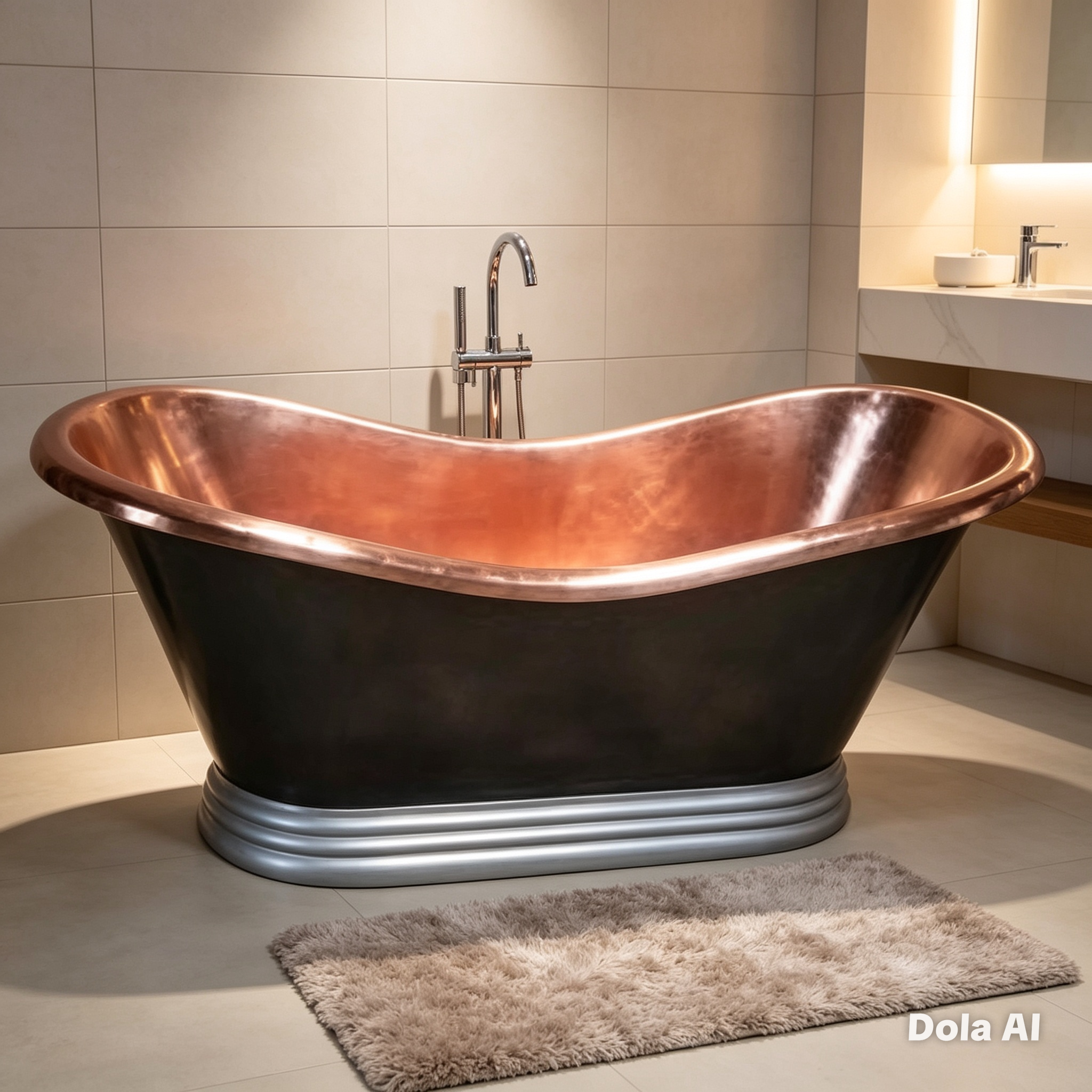 Handcrafted Copper Freestanding Bathtub - Spa Quality