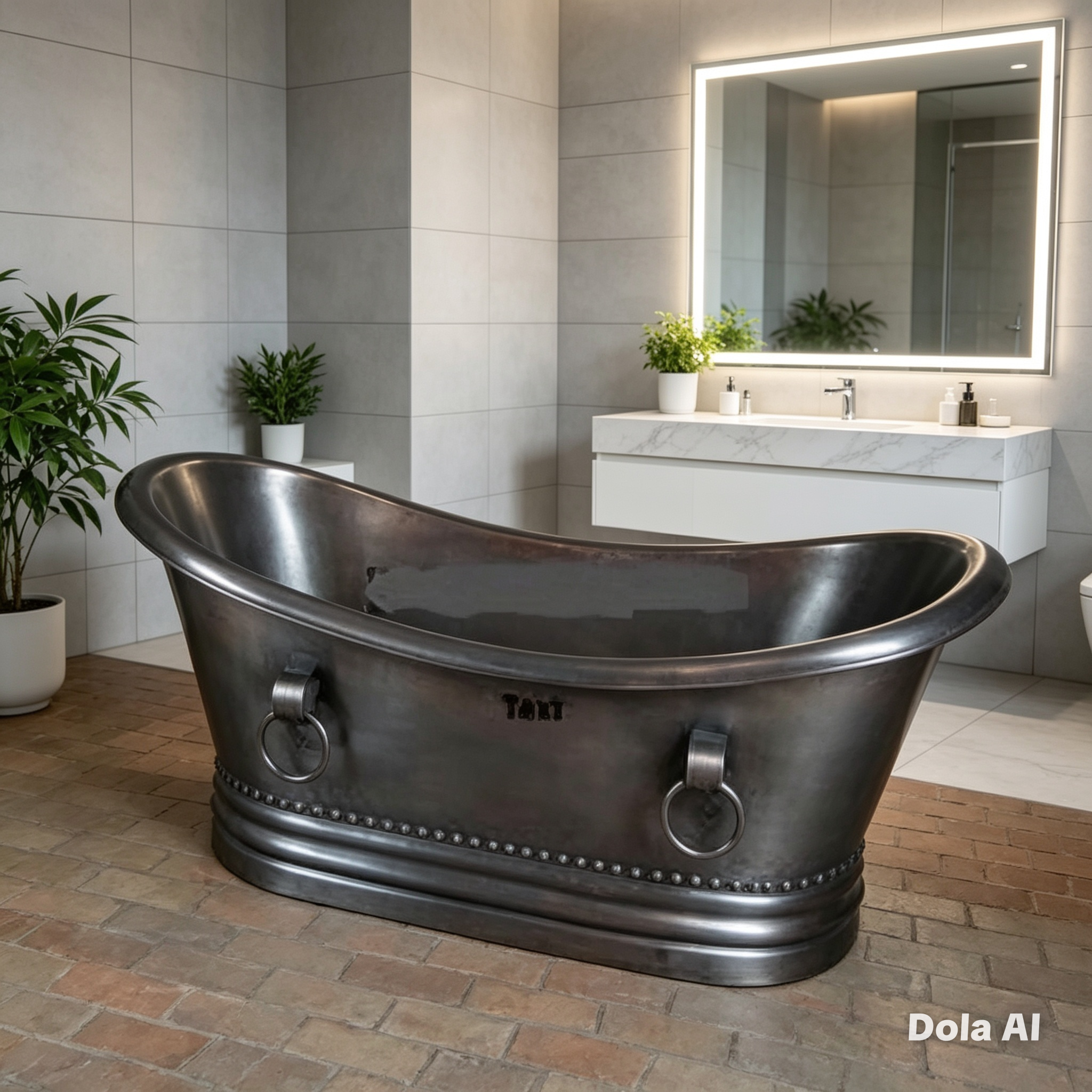 Handcrafted Copper Freestanding Bathtub - Spa Quality