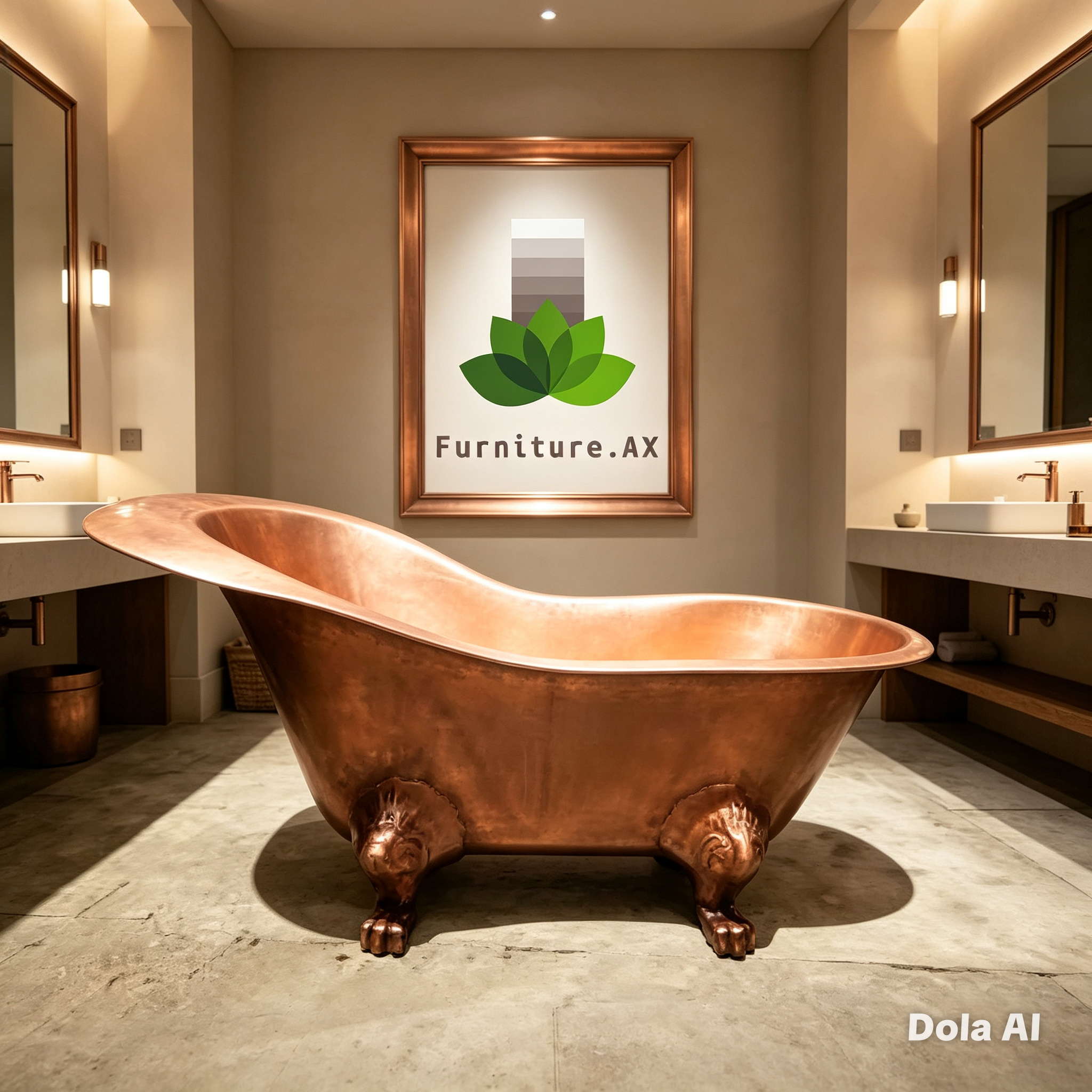 Handcrafted Copper Freestanding Bathtub - Spa Quality