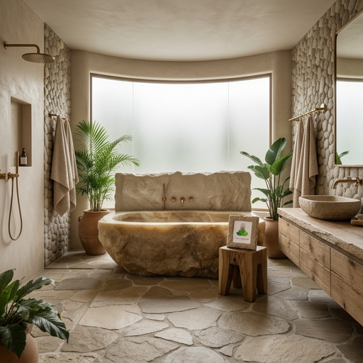 Handcrafted Onyx Stone Freestanding Bathtub - Spa Quality