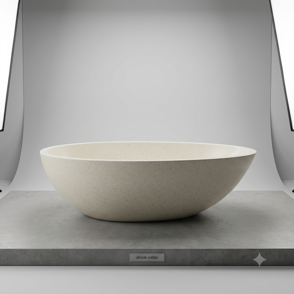 Handcrafted Terrazzo Stone Freestanding Bathtub - Spa Quality (Oval)