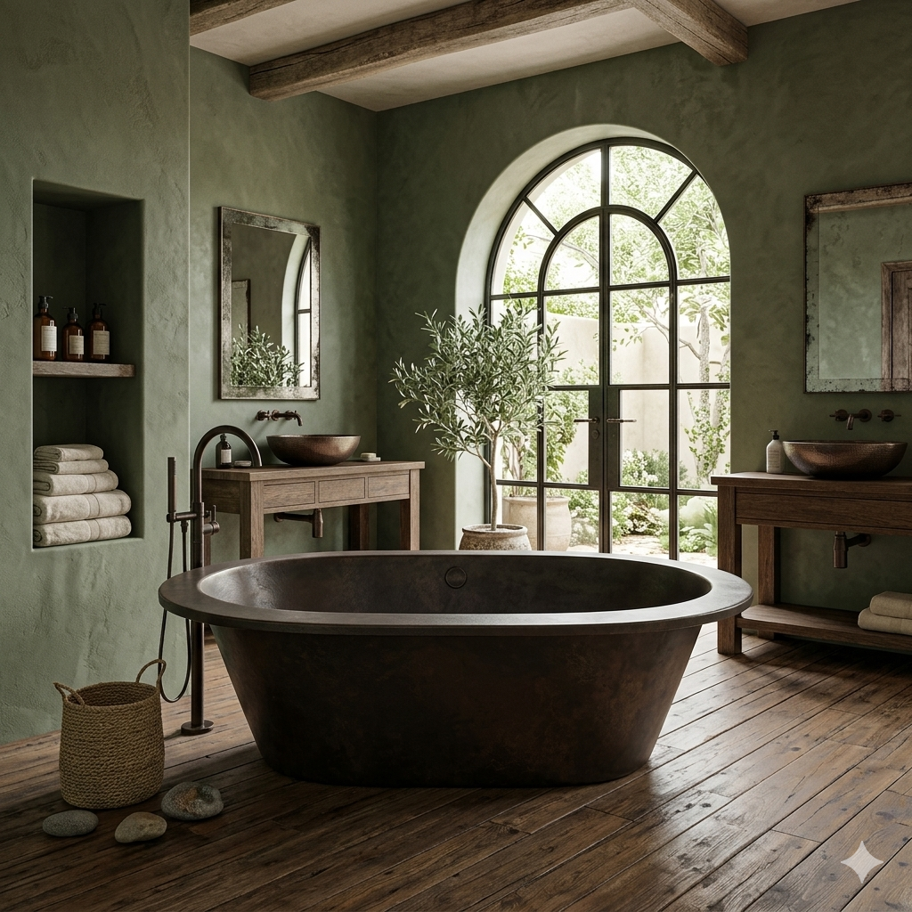 Handcrafted Copper Freestanding Bathtub - Spa Quality