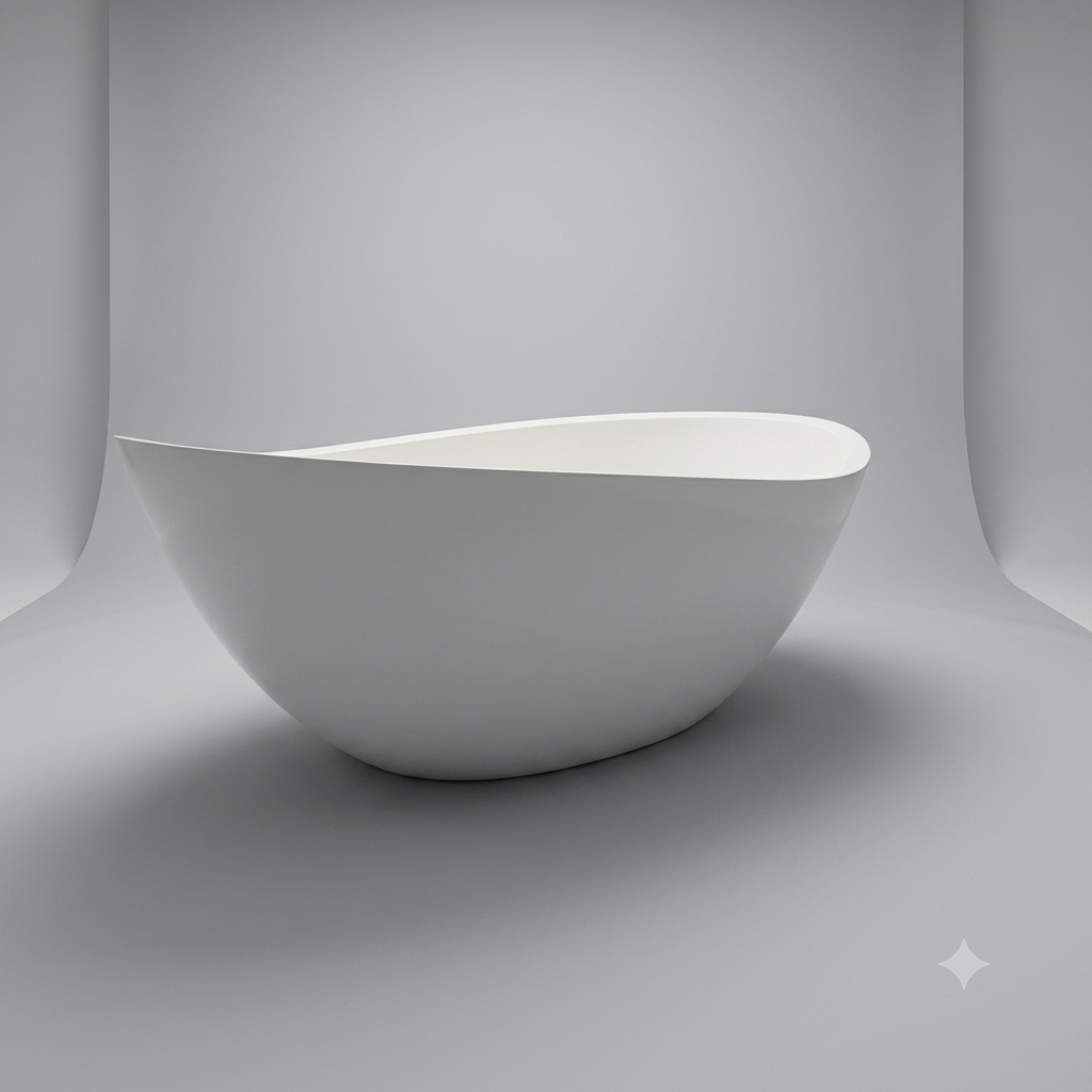 Handcrafted Terrazzo Stone Freestanding Bathtub - Spa Quality