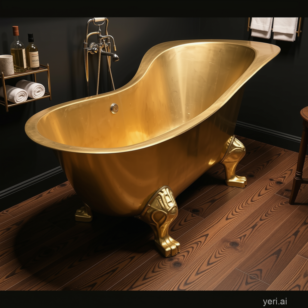 Handcrafted Brass Freestanding Luxury Bathtub - Spa Quality