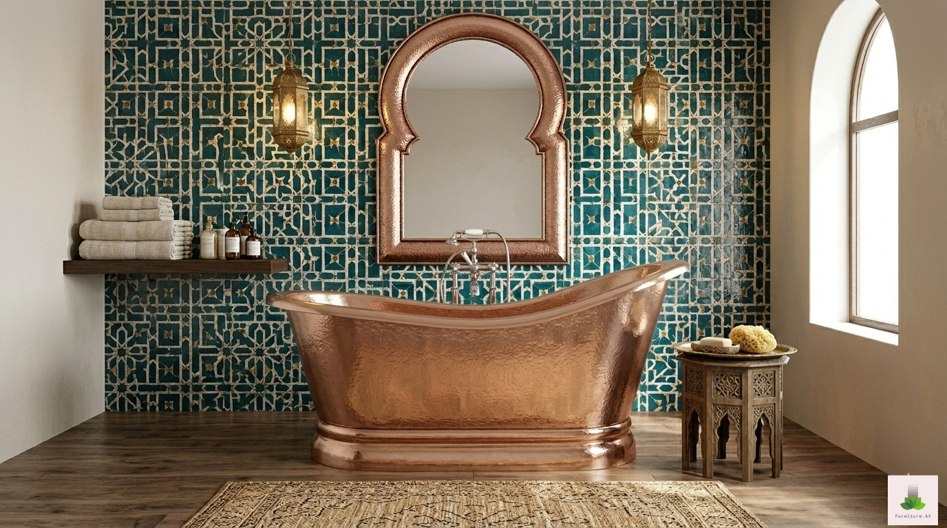 Handcrafted Copper Freestanding Bathtub - Spa Quality