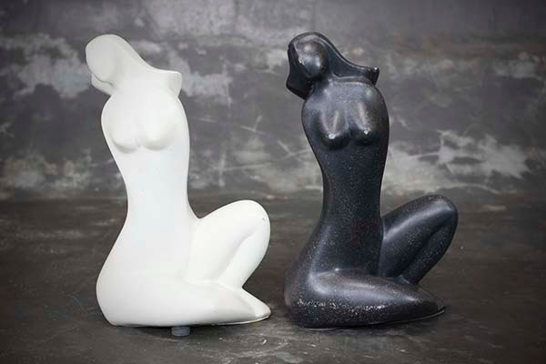 Decorative Abstract Woman Statue - Casted Resin