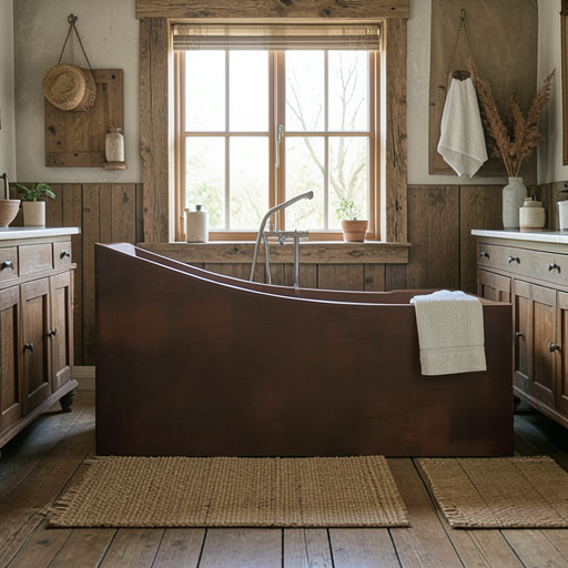Handcrafted Copper Freestanding Bathtub - Spa Quality