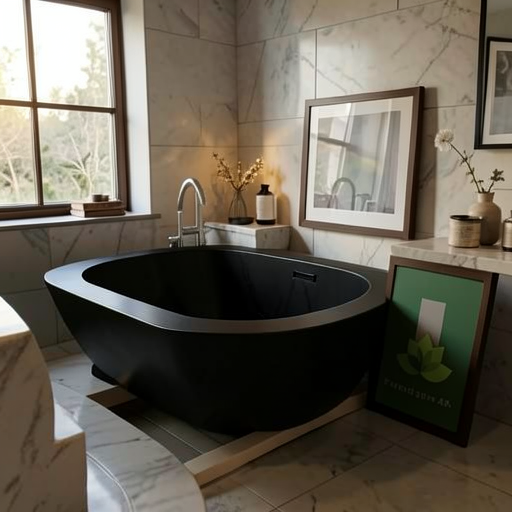 Handcrafted Natural Stone Freestanding Bathtub - Spa Quality