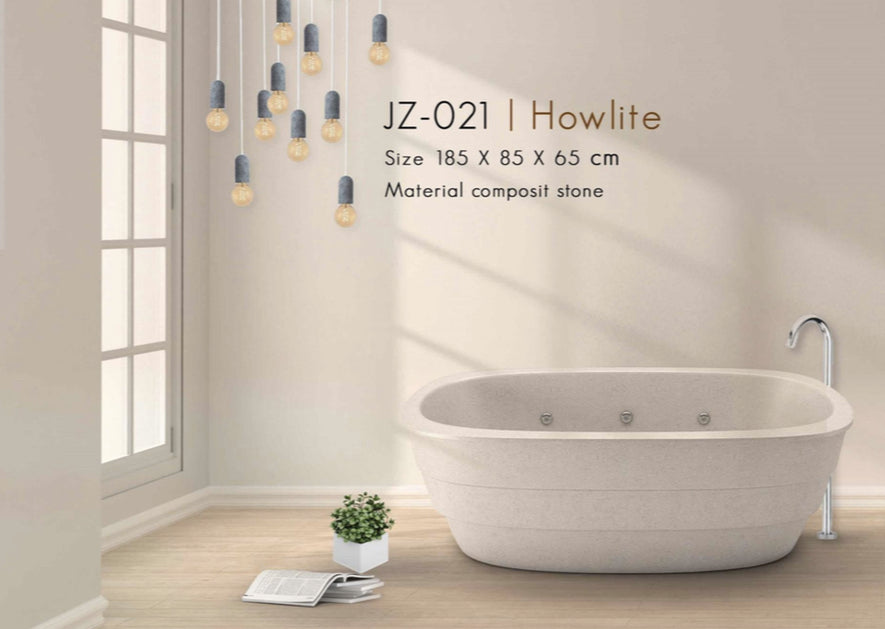 Handcrafted Terrazzo Stone Freestanding Bathtub - Spa Quality