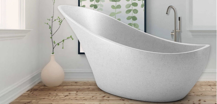 Handcrafted Terrazzo Stone Freestanding Bathtub - Spa Quality