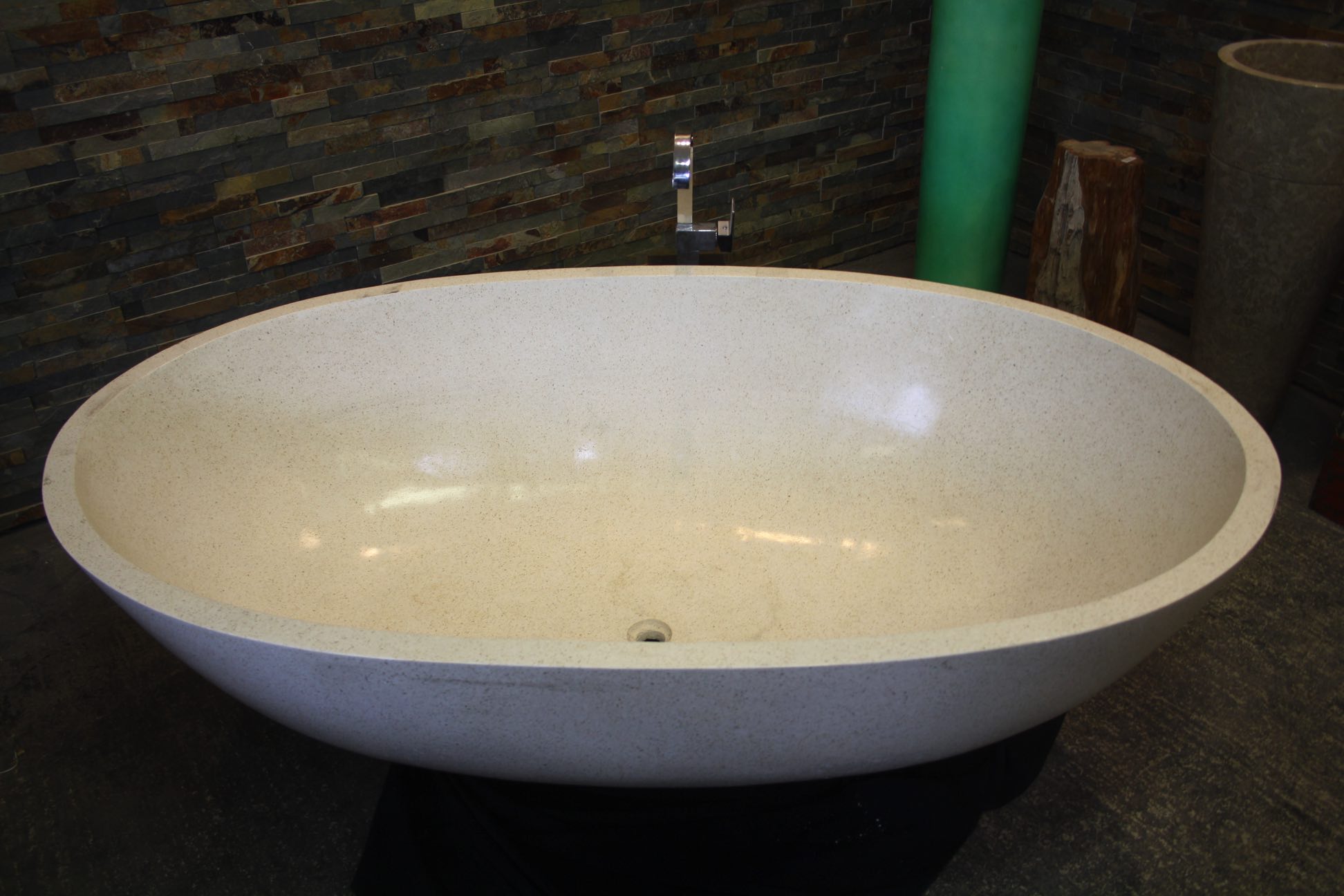 Handcrafted Terrazzo Stone Freestanding Bathtub - Spa Quality