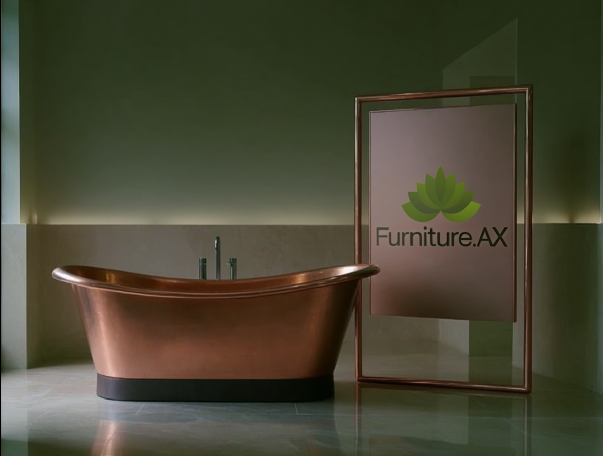 Handcrafted Copper Freestanding Bathtub - Spa Quality